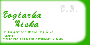 boglarka miska business card